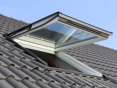 Skylight,On,A,Residential,Home,,Exterior,Shot